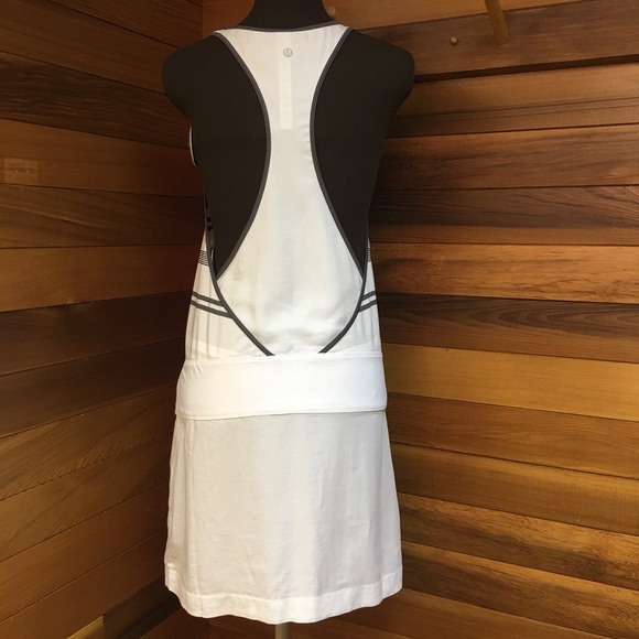 Lululemon Blissed Out Tank White Gray Dress Size 6 - Picture 3 of 6